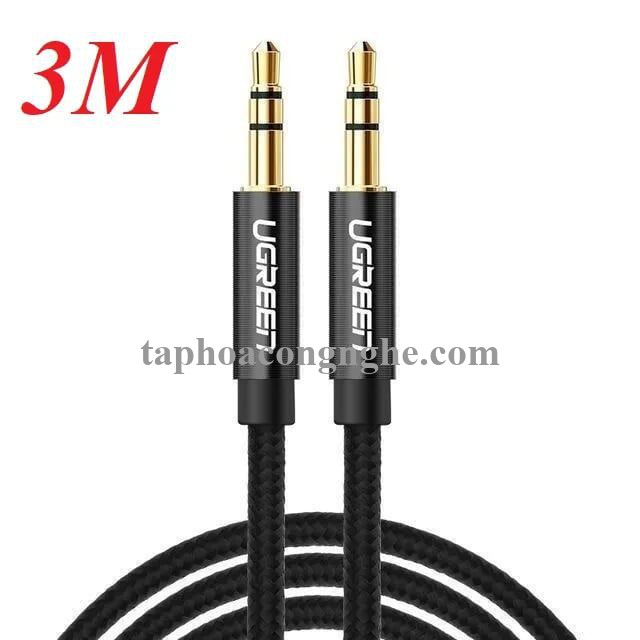 Ugreen 50364 3M màu Đen Cáp âm thanh 2 đầu 3.5mm dương AV112 30050364